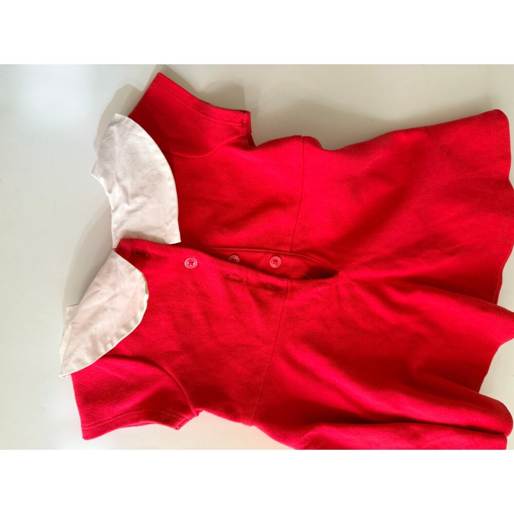 Janie and Jack Bright Red Ponte Dress & Diaper Cover, 3-6M - Picture 6 of 7